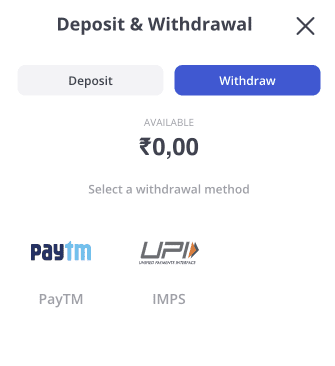 Withdrawal option